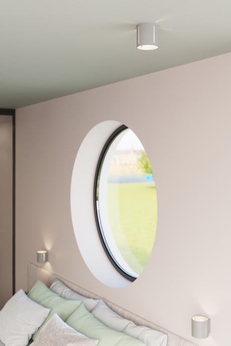 Plafond INEZ gris + 1x bombilla LED G9 3000K cálida 4,5W 510lm