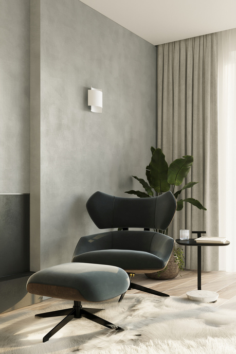 Aplique IMPACT blanco + 1x bombilla LED G9 4000K Fría 4,5W 530lm