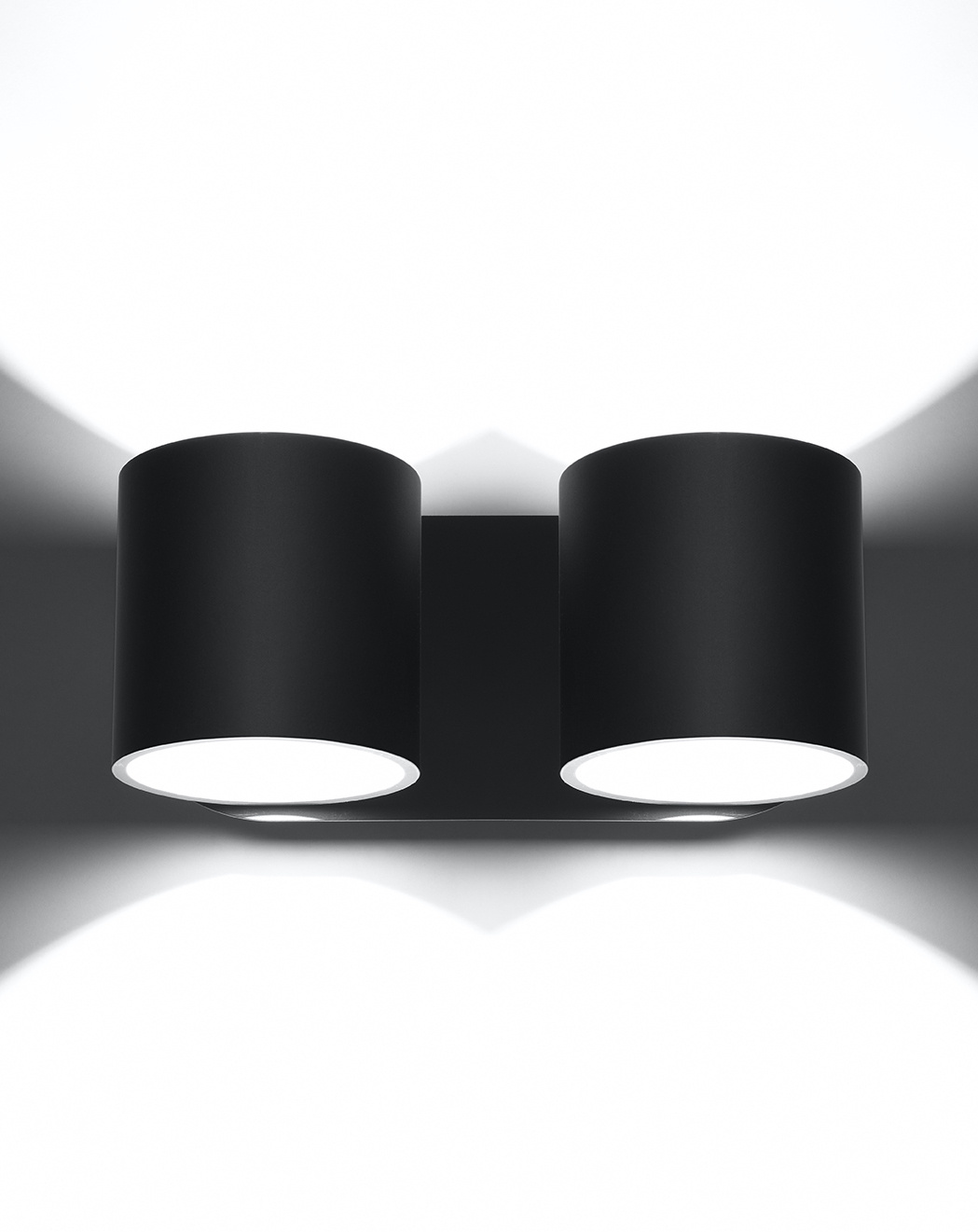 Aplique ORBIS 2 negro + 2x bombilla LED G9 3000K Cálido 4,5W 510lm
