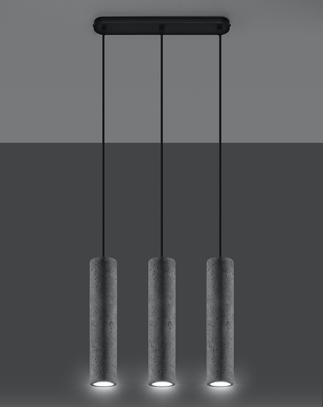 Lámpara colgante LUVO 3 + 3 bombillas LED GU-10 3000K Warm 7W 620lm