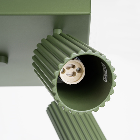 Lámpara de techo KARBON 4 verde oliva