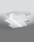 Plafond MASSIMO blanco + 2x bombilla LED E27 3000K Cálida 7,5W 620lm