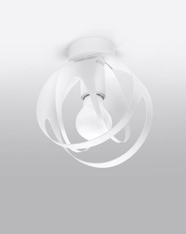 Plafond TULOS blanco + 1x bombilla LED E27 3000K Cálida 7,5W 620lm
