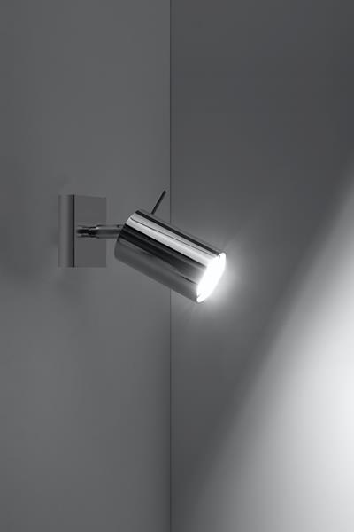 Aplique RING cromo + 1x bombilla LED GU-10 4000K Fría 7W 630lm