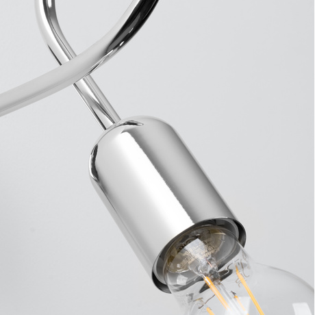 Aplique SUPEŁ cromado + 1X bombilla LED E27 3000K 7W 760lm