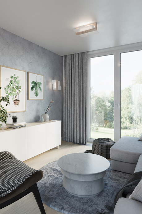 Plafond FENIKS 2 madera natural + 2x bombilla LED E27 3000K Cálida 7,5W 620lm