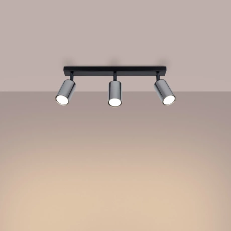 Lámpara de techo WINX 3 negro/cromo