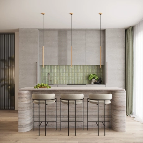 Lámpara colgante ARCHE 3P oro