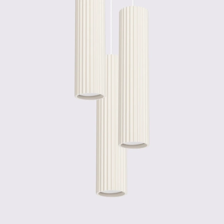 Lámpara colgante KARBON 3P beige