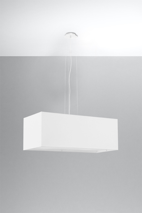 Lámpara de araña SANTA BIS 80 blanca + 3 bombillas LED E27 4000K Fría 7,5W 650lm