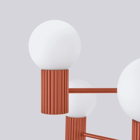 Araña HALO 6 rojo ocre