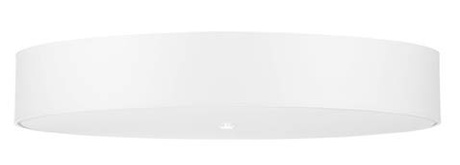 Plafond SKALA 80 blanco + 6x Bombilla LED E27 3000K Cálida 7,5W 620lm