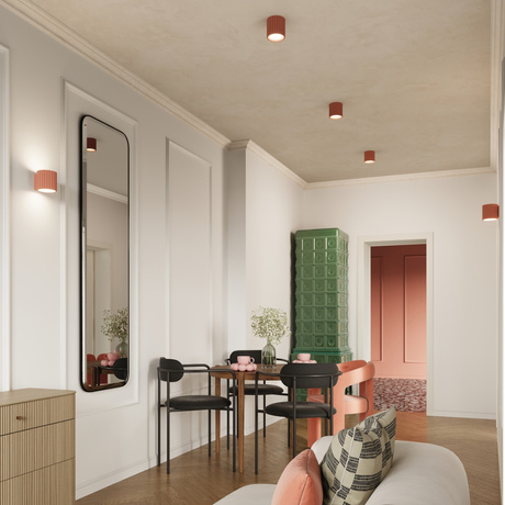 Lámpara de techo AURA 2 melocotón GU10