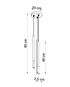MOZAICA 3P lámpara colgante negro/cobre + 3x bombilla LED G9 4000K Fría 4,5W 530lm