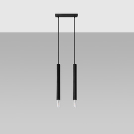 Lámpara colgante WEZYR 2 negra