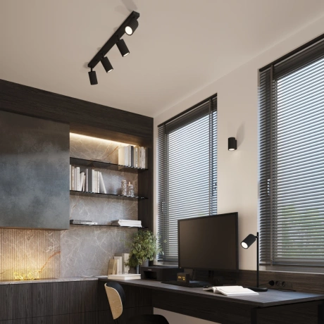 Lámpara de mesa KARBON negra