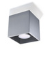Plafond QUAD 1 gris + 1x bombilla LED GU-10 3000K Cálida 7W 620lm