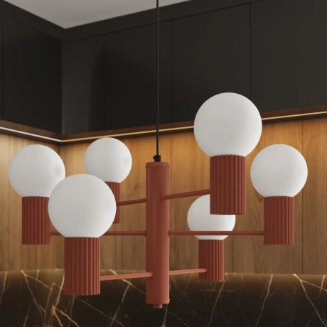 Araña HALO 6 rojo ocre