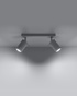 Plafond RING 2 blanco + 2x bombilla LED GU-10 4000K Fría 7W 630lm
