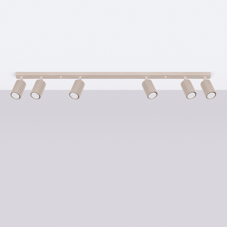 Lámpara de techo KARBON 6L taupe