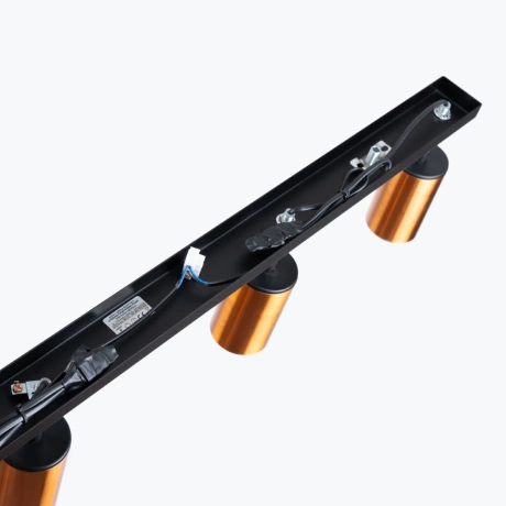 Lámpara de techo WINX 4L negro/cobre