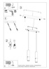 LOOPEZ 2 lámpara colgante negro/cromo + 2x bombilla LED GU-10 4000K fría 7W 630lm