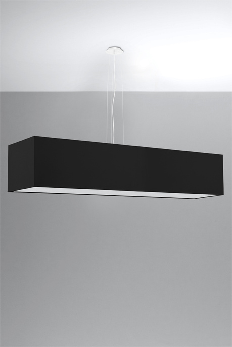 Araña SANTA 120 negra + 5x bombilla LED E27 3000K Cálida 7.5W 620lm