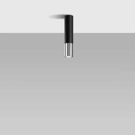 Lámpara de techo LOOPEZ negro/cromo