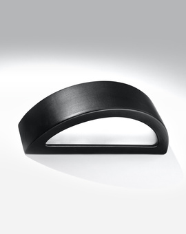 Aplique de cerámica ATENA negro + 1x bombilla LED E27 4000K Fría 7,5W 650lm