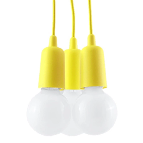 Lámpara colgante DIEGO 3 amarillo