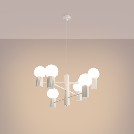 Araña HALO 6 blanca