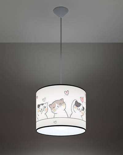 CAT 30 lámpara colgante + 1x bombilla LED E27 3000K Warm 7.5W 620lm