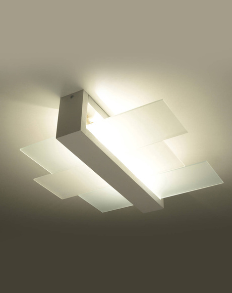 Plafond FENIKS 2 blanco + 2x bombilla LED E27 4000K Fría 7,5W 650lm