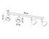 Plafond OCULARE 4L blanco + 4x Bombilla LED GU-10 3000K Cálida 7W 620lm