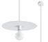 FLAVIO lámpara colgante blanco + 1x bombilla LED E27 3000K Cálido 7,5W 620lm