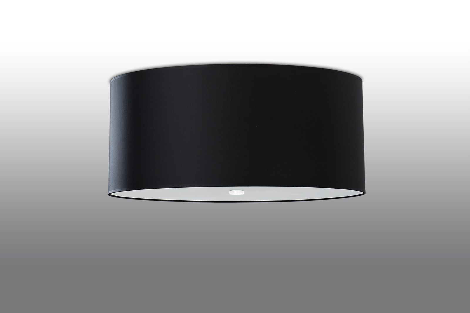 Plafond OTTO 60 negro + 5x Bombilla LED E27 3000K Cálida 7,5W 620lm
