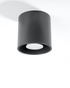 Plafond ORBIS 1 antracita + 1x bombilla LED GU-10 4000K Fría 7W 630lm