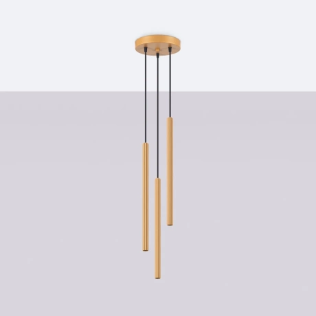 Lámpara colgante ARCHE 3P oro