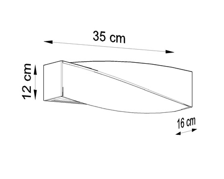 Aplique de cerámica SIGMA MINI blanco + 1x bombilla LED E27 3000K Cálida 7,5W 620lm
