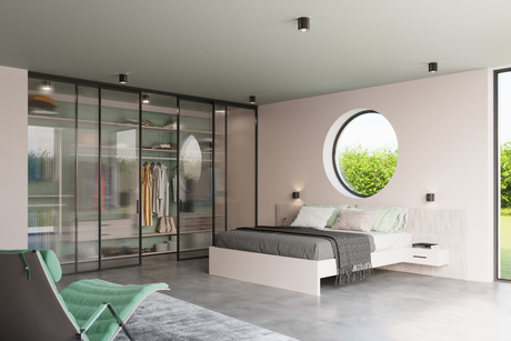 Plafond INEZ negro + 1x bombilla LED G9 4000K Fría 4,5W 530lm