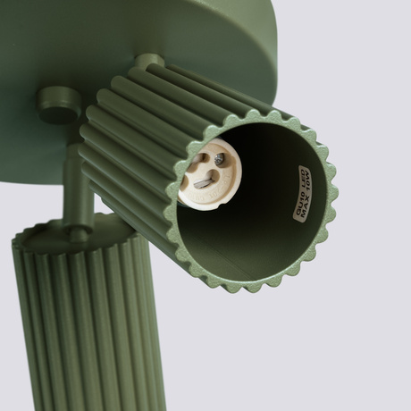 Lámpara de techo KARBON 3P verde oliva