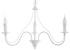 Lámpara de araña MINERWA 3 blanca + 3x bombilla LED E14 4000K Fría 7,5W 650lm