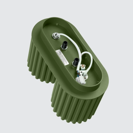 Lámpara de techo AURA 2 verde oliva GU10