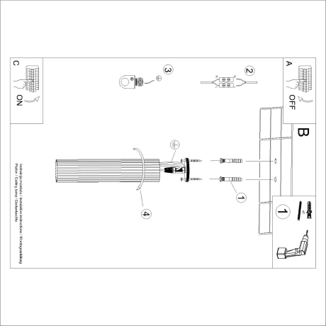 Lámpara de techo KARBON 40 beige