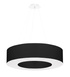 Lámpara SATURNO 70 negra + 6 bombillas LED E27 3000K Cálida 7,5W 620lm