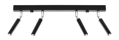 Plafond EYETECH 4 negro + 4x bombilla LED G9 4000K Fría 4,5W 530lm