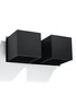 Aplique QUAD 2 negro + 2x bombilla LED G9 3000K Cálida 4,5W 510lm