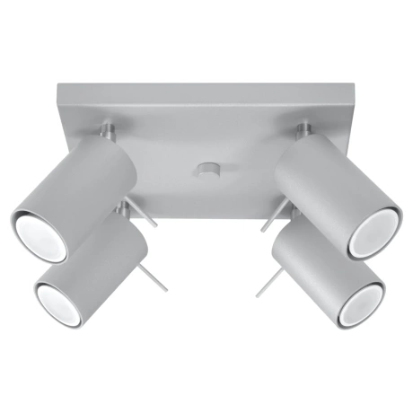 Lámpara de techo RING 4 gris