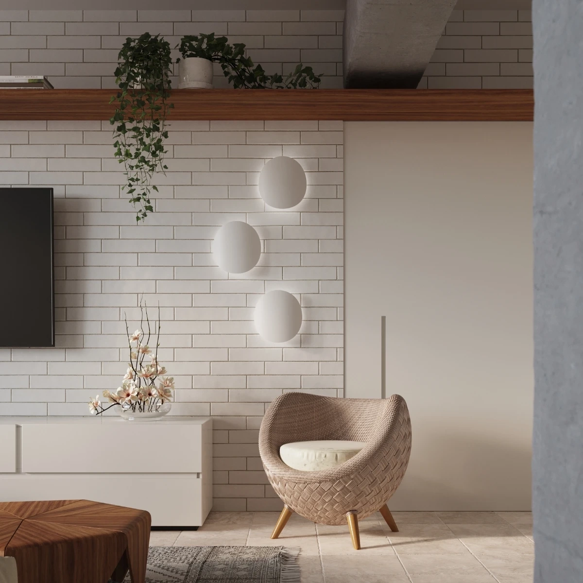 Aplique SENSES blanco