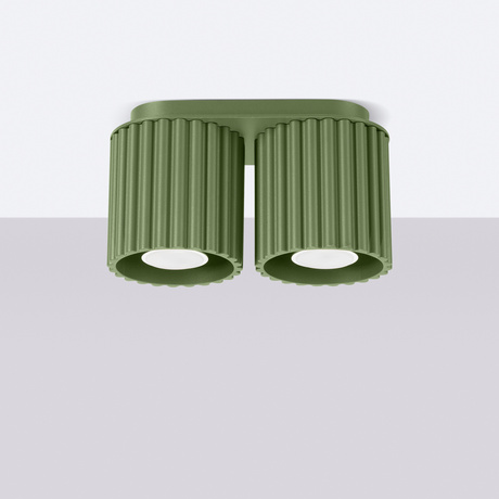 Lámpara de techo AURA 2 verde oliva GU10